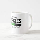 Installation von Muskeln Bitte warten - Funny Gym Kaffeetasse (VorderseiteRechts)