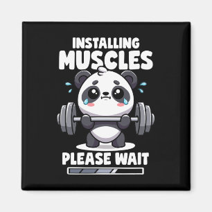 Installation von Muskeln Bitte warten Panda Liftin Magnet