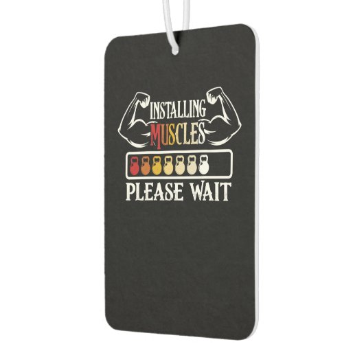 Installation von Muskeln Bitte warten Sie ein fröh Autolufterfrischer (Links)