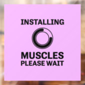 Installation von Muskeln Bitte warten Sie schnelle Fensteraufkleber (Blatt 2)