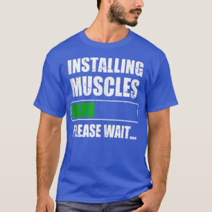 Installation von Muskeln Bodybuilding T-Shirt