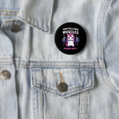Installation von Muskeln Funny Unicorn Workout Gym Button (Beispiel)