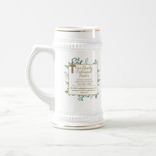 Installation von Pastoren neu Ordinierte Geschenke Bierglas (Links)