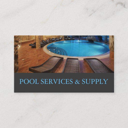 Installation von Whirlpool-Hot-Tub-Pool Visitenkarte (Vorderseite)