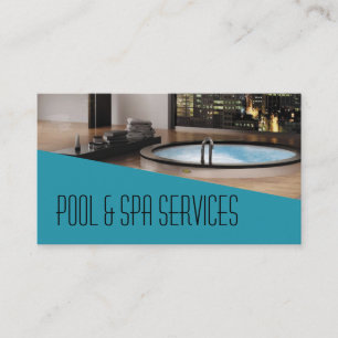 Installation von Whirlpool-Hot-Tub-Pool Visitenkarte