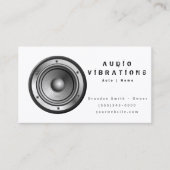 Installation von White Audio Stereo Visitenkarte (Vorderseite)
