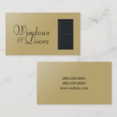 Installation von Windows und Türen Visitenkarte (Vorne/Hinten)