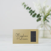 Installation von Windows und Türen Visitenkarte (Stehend Vorderseite)