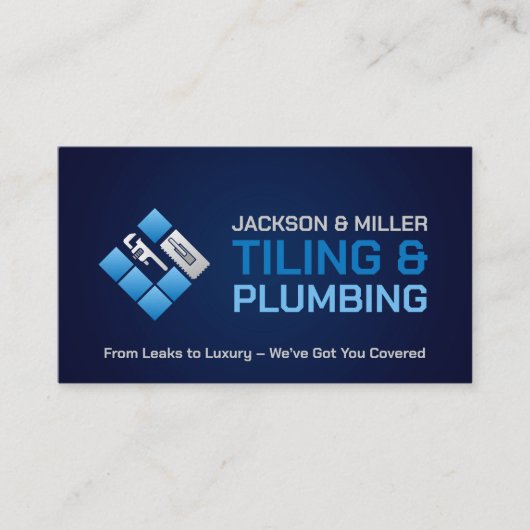 Installations- und Aufbereitungsdienste Visitenkarte (Vorderseite)