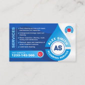 Installationsarbeiten, Klempner, Reparatur von Kle Visitenkarte (Rückseite)