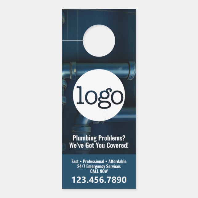 Installationsdienste - Kleine Unternehmen - Modern Türanhänger (Vorderseite)