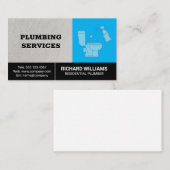 Installationsdienste | Toilette und Spray Visitenkarte (Vorne/Hinten)