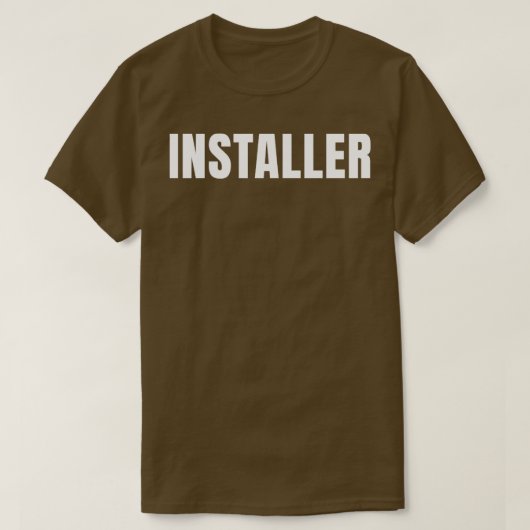 Installer Funny Job Title Professionals Geburtstag T-Shirt (Design vorne)