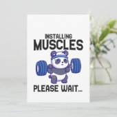 Installieren von Muskeln Bitte warten Sie auf den  Einladung (Stehend Vorderseite)
