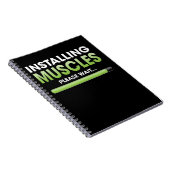 Installieren von Muskeln Bitte warten Sie den Work Notizblock (Rechte Seite)