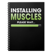 Installieren von Muskeln Bitte warten Sie den Work Notizblock (Vorderseite)