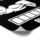 Installieren von Muskeln Bitte warten Sie die Gymn Poster (Ecke)