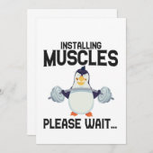 Installieren von Muskeln Bitte warten Sie Funny Pi Einladung (Vorne/Hinten)