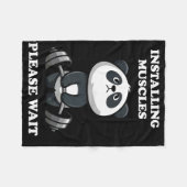 Installieren von Muskeln Bitte warten Sie Niedlich Fleecedecke (Vorderseite (Horizontal))