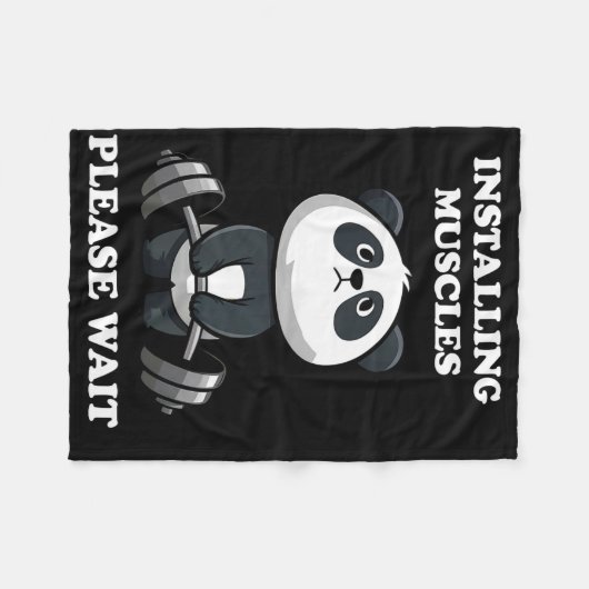 Installieren von Muskeln Bitte warten Sie Niedlich Fleecedecke (Vorderseite (Horizontal))