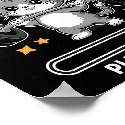 Installieren von Muskeln Bitte warten Sie Niedlich Poster (Ecke)