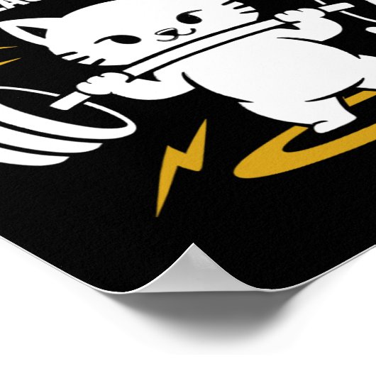 Installieren von Muskeln Bitte warten Sie Niedlich Poster (Ecke)