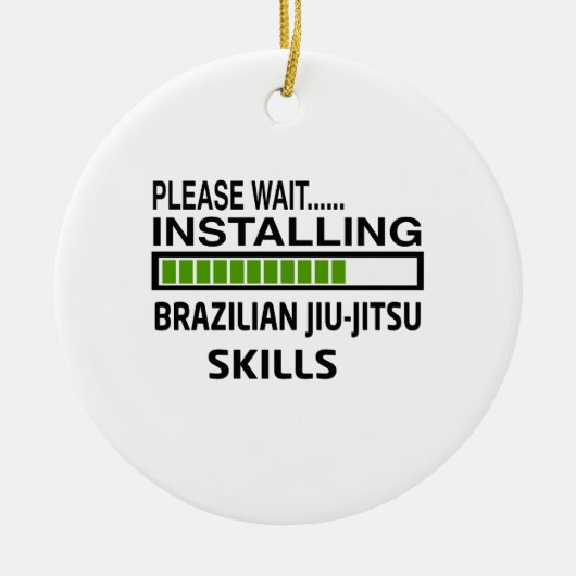 Installierung von Brasilianer Jiu-Jitsu Keramik Ornament (Vorne)