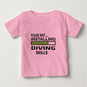 Installierung von Tauchfähigkeiten Baby T-shirt