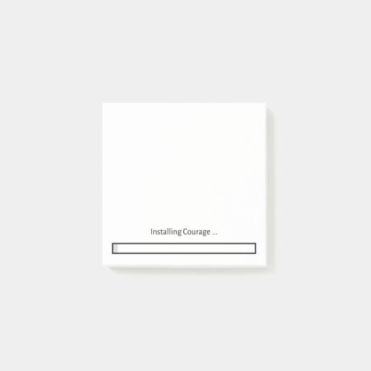 Installing Courage Post-It Klebezettel (Vorderseite)