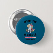 Installing Muscles Unicorn Weight Lifting Fitness Button (Vorne & Hinten)