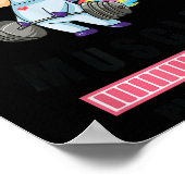 Installing Muscles Unicorn Weight Lifting Fitness Poster (Ecke)