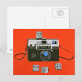 Instamatic-Kamera mit Flashcubes Postkarte (Vorne/Hinten)