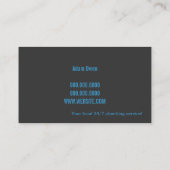 Instandhaltung des Klempners Faucet Water Handyman Visitenkarte (Rückseite)