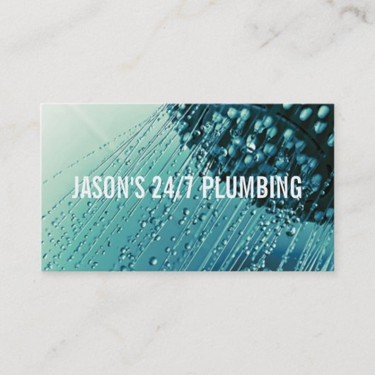 Instandhaltung des Klempners Faucet Water Handyman Visitenkarte (Vorderseite)
