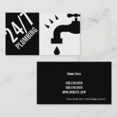 Instandhaltung des Klempners Faucet Water Handyman Visitenkarte (Vorne/Hinten)