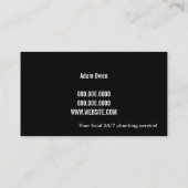 Instandhaltung des Klempners Faucet Water Handyman Visitenkarte (Rückseite)