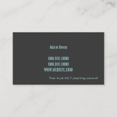 Instandhaltung des Klempners Faucet Water Handyman Visitenkarte (Rückseite)