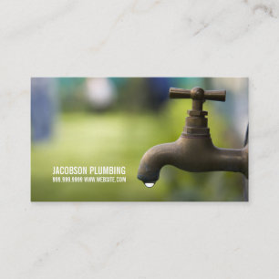 Instandhaltung des Klempners Faucet Water Handyman Visitenkarte