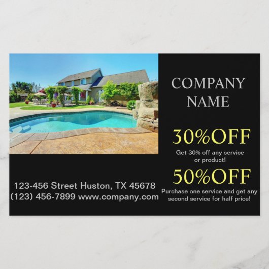 Instandhaltung des Zuhause-Renovierungspools Flyer (Vorne)