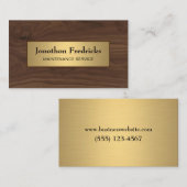 Instandhaltung Reparatur von Holz und Gold Berufli Visitenkarte (Vorne/Hinten)