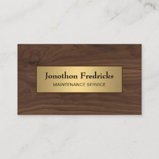 Instandhaltung Reparatur von Holz und Gold Berufli Visitenkarte