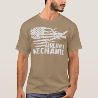 Instandhaltung von Luftfahrzeugen durch Mechaniker T-Shirt