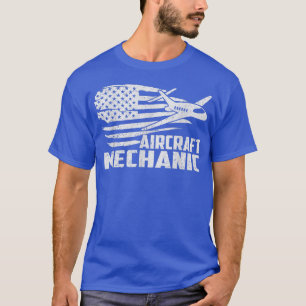 Instandhaltung von Luftfahrzeugen durch Mechaniker T-Shirt