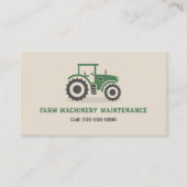 Instandhaltung von Zugmaschinen Visitenkarte (Vorderseite)