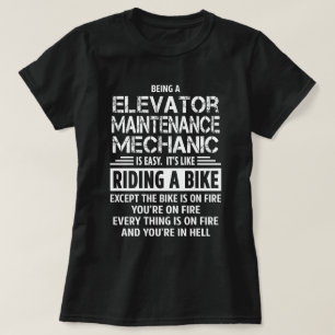 Instandhaltungsmechanismus für Aufzüge T-Shirt