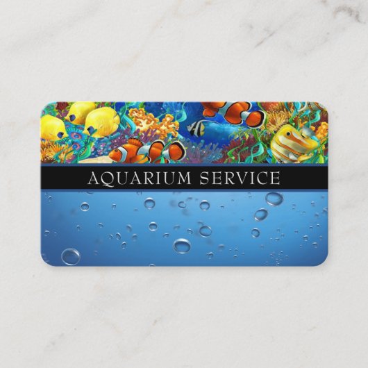 Instandhaltungsservice des Aquariums Visitenkarte (Vorderseite)