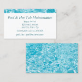 Instandhaltungsservice von Pool, Wellness-Center, Visitenkarte (Vorne/Hinten)