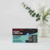 Instandsetzung des Auto für die Erholung im Straße Visitenkarte (Stehend Vorderseite)