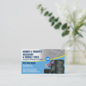 Instandsetzung des Auto für die Erholung im Straße Visitenkarte (Stehend Vorderseite)