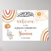 Instant Aqiqah Aqeeqah Begrüßungszeichen Poster (Vorne)